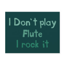 Flute Rock It Postcard