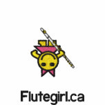 Flutegirl Polo Shirt embroidered shirts