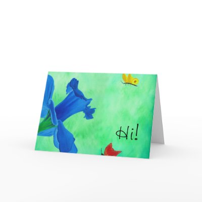 "Flutterbies" Greeting Cart Greeting Cards by Ametisti