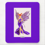 Flutterby Fae (Damson) Mousemat mousepads