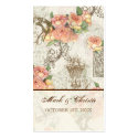 Flutterbyes 'n Roses Elegant Wedding business cards