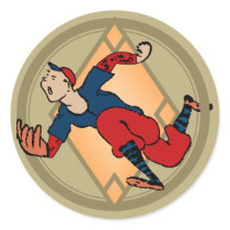 Fly Ball Baseball Sticker