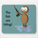 Fly Fishing dark skin mousepads