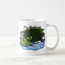 Fly Fishing Frog Mug
