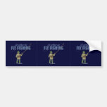 Fly Fishing in Waders Bumper Sticker