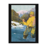 fly fishing Pstcard postcards