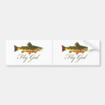 Fly Fishing Women Bumper Sticker