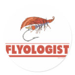 Fly ologist - Humourous Fly Tying, Fly Fishing stickers