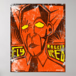 FLY ROCKET RED posters