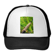 Fly Rod with Fly on Handle Trucker Hats