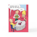 Fly Soup Funny Greeting Card