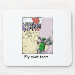 Fly Swat Team Funny Police Gifts & Collectibles mousepads