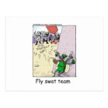 Fly Swat Team Funny Police Gifts & Collectibles Postcard