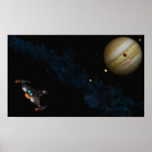 Fly to Jupiter Poster