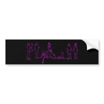 Flyball Crowd Pink bumper stickers