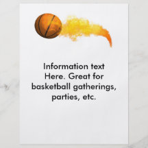 Flyer Basketball, for parties, gatherings, etc.