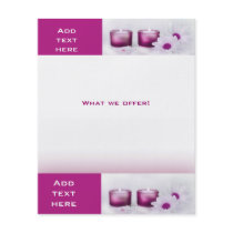 Flyer Beauty Salon Spa Pink Plum Template
