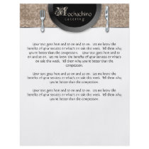 Flyer Catering Cutlery Beige Damask