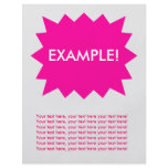 Flyer Template: Attention Grabber: Pink Explosion!