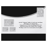 Flyer template black white promotional marketing