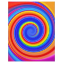 Flyer Template: Colourful Spiral Design