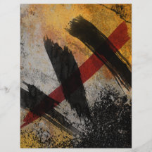 Flyer, The Scar, Digital Abstract Painting