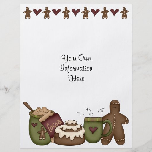 Flyer -Winter fun-Cocoa-Hot Chocolate-Gingerbread