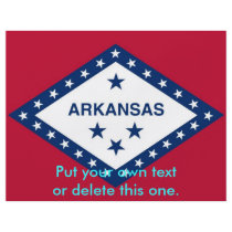 Flyer with Flag of Arkansas, U.S.A.