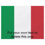 Flyer with Flag of  Italy