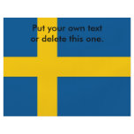 Flyer with Flag of Sweden