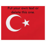 Flyer with Flag of Turkey