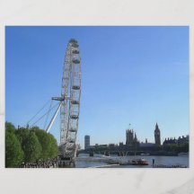 Flyer with London Eye Ferris Wheel
