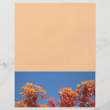 Flyers Designer Sheets Colourful Autumn Tree Leave