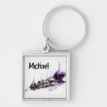 Flyfisherman's Fly Key Chain