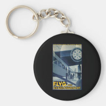 Flyg Aerotransport Airline Aeroplane Aeroplane Key Chains