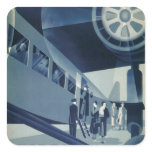Flyg Med A-B Aerotransport Square Stickers