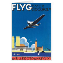 Flyg Over Stockholm Cards
