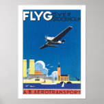 Flyg Over Stockholm posters