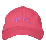 'FLYGIRL' CAP embroidered hats