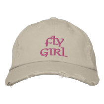 FlyGirl Embroidered Baseball Caps