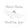 Flying Baby Angel Baptism Invitation