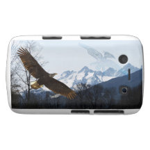 Flying Bald Eagle & Mountains Blackberry Case