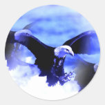 Flying Bald Eagle Stickers