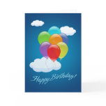 Flying Balloons birthday card