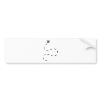 Flying Bee Insect bumper stickers