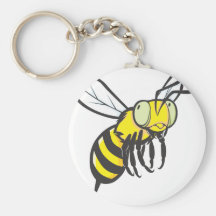 Flying Bee Insect Keychain