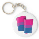 Flying Bi Pride Keychain