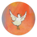 Flying Chicken - Inspirational colourful fun art