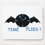 flying clock full mouse mat