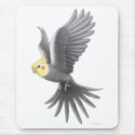 Flying Cockatiel Mousepad